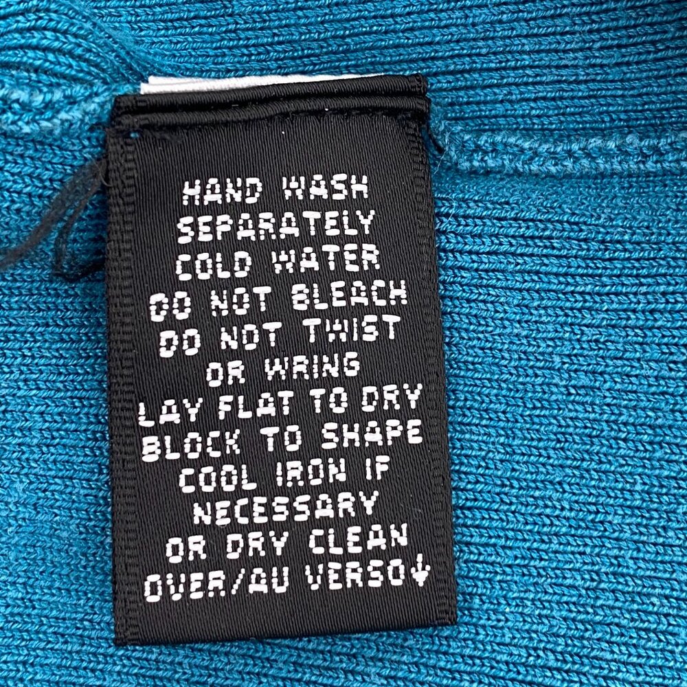 Dana Buckman Sleevless Sweater Sz. S Dark Turquoise - Picture 5 of 7